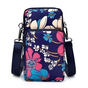 Crossbody Bag Cell Phone Sleeve Concert Venue Bag Adiustable Strap Arm Wrist NWT